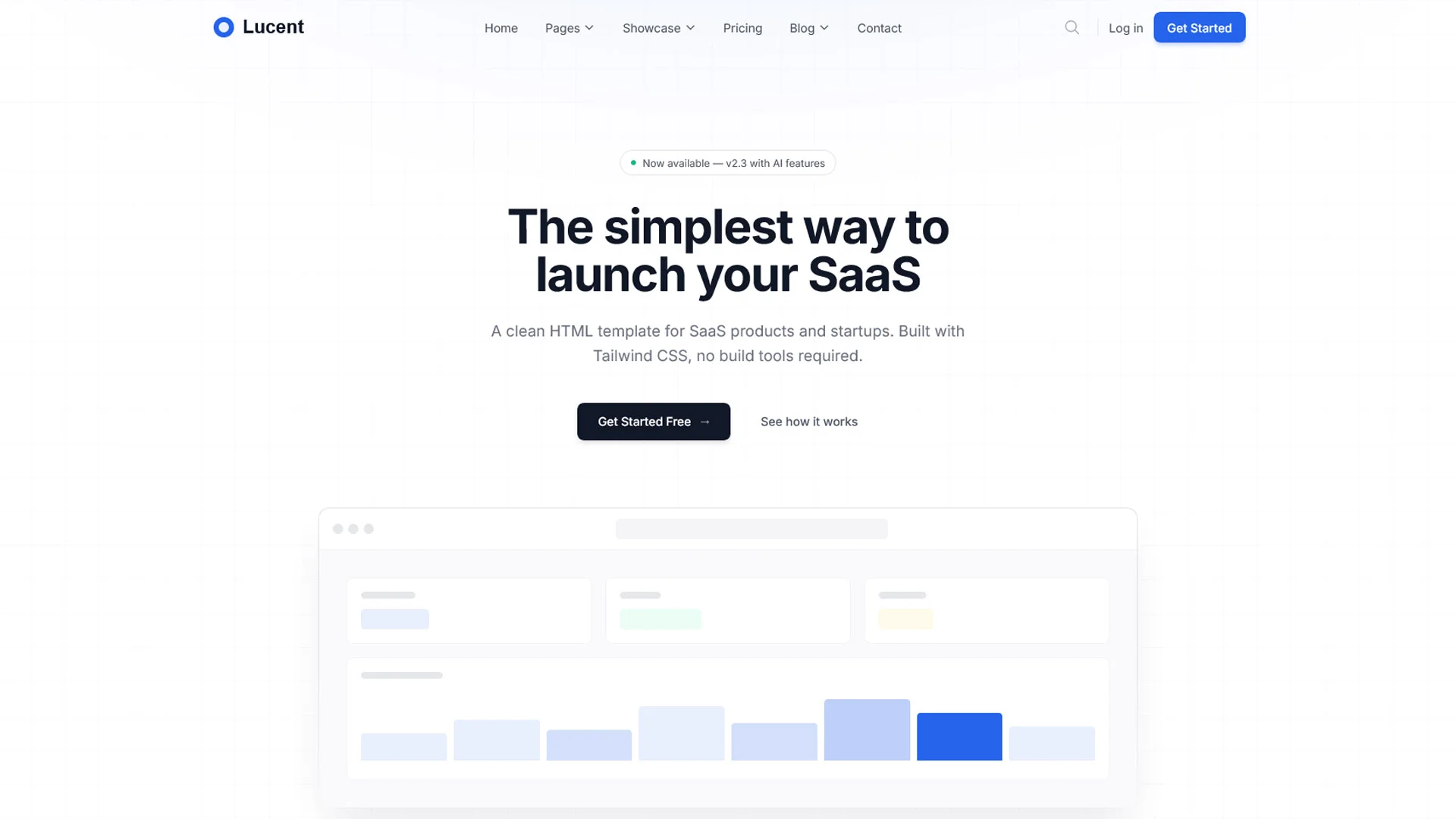 Lucent — Modern SaaS HTML Template