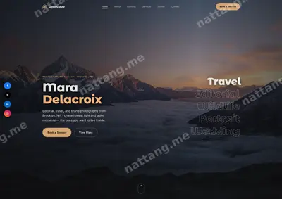 Lenscape — Editorial Photography Portfolio HTML Template — 2